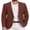 Dark Red, variant on Men's Casual Blazer Slim Fit Suit Jacket Lightweight Sport Coats One Button Blazer Jackets for Male