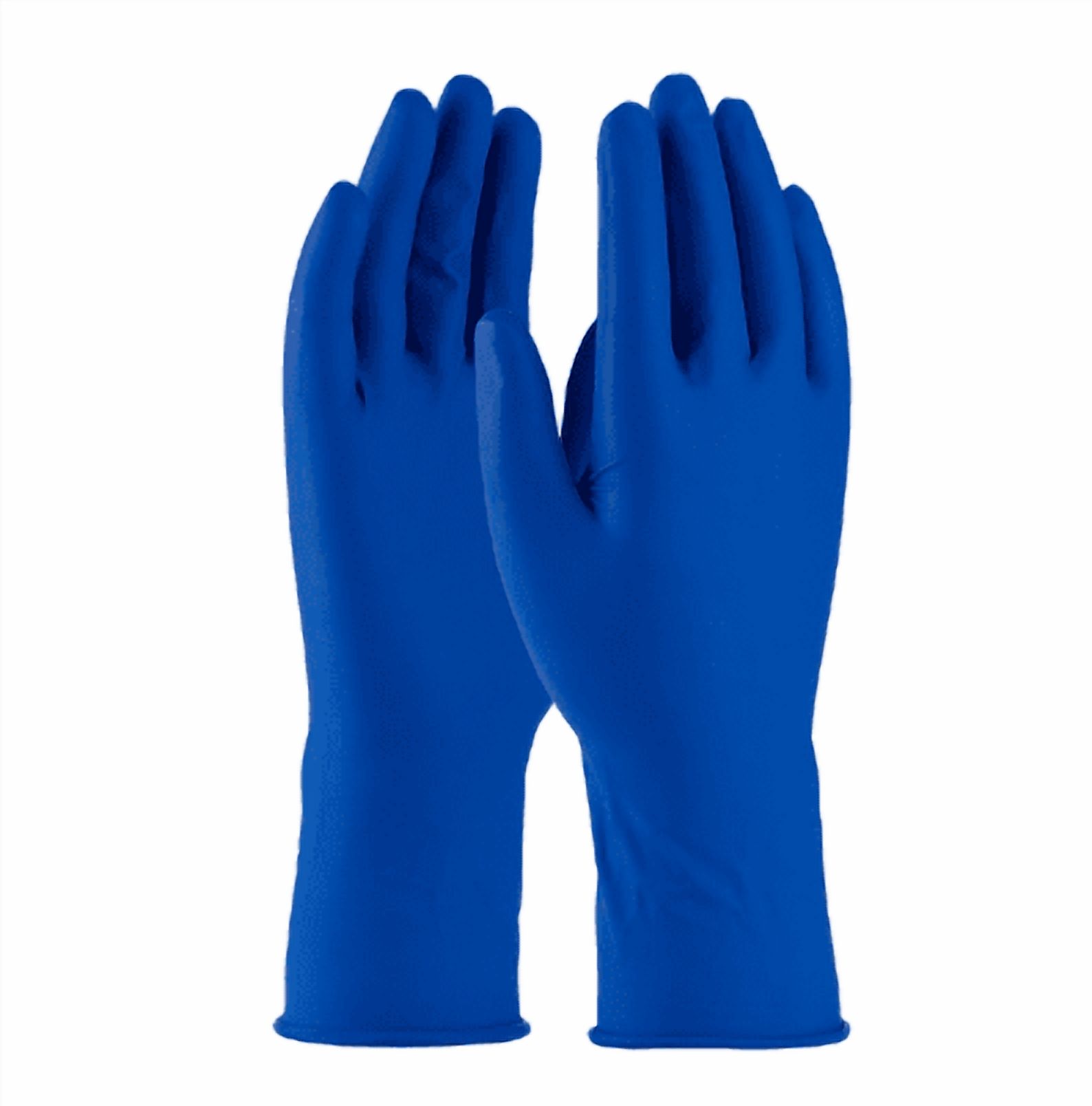 LifeGuard Blue Latex 14 mil Extended Cuff Medical/Industrial Gloves - Powder Free - 50/BX - 10BX/CS - Case of 500 Gloves