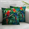 thumbnail image 3 of Orinice Parrots Branch Tree Graphic Decorative Cushion Throw Pillow Cover 22x22in, 3 of 5