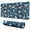 DarkBlue Cartoon Dinosaurs-3, variant on Long Mouse Pads for Desk,DarkBlue Cartoon Dinosaurs PartyElements Desk Mats on Top Of Desks, Desk Mouse Pad Extra Large with 3mm Non-Slip Base and Stitched Edge for Gaming,Work,Home 31.5"x11.8"