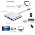 thumbnail image 3 of 2X Convertidor de Cable Adaptador Tipo C para Adaptador Multipuerto AV Digital USB-C MJ1K2AM / una y USB FW3, 3 of 5