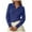 Blue, variant on vigerkar Womens Cable Knit Sweaters Long Sleeve V Neck Sweater Tops Casual Pullover Polo Shirts Fashion Outfits (White, S)