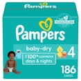 thumbnail image 1 of Pañales Pampers Baby Dry, tamaño 4, suministro para un mes (186 unidades), 1 of 8