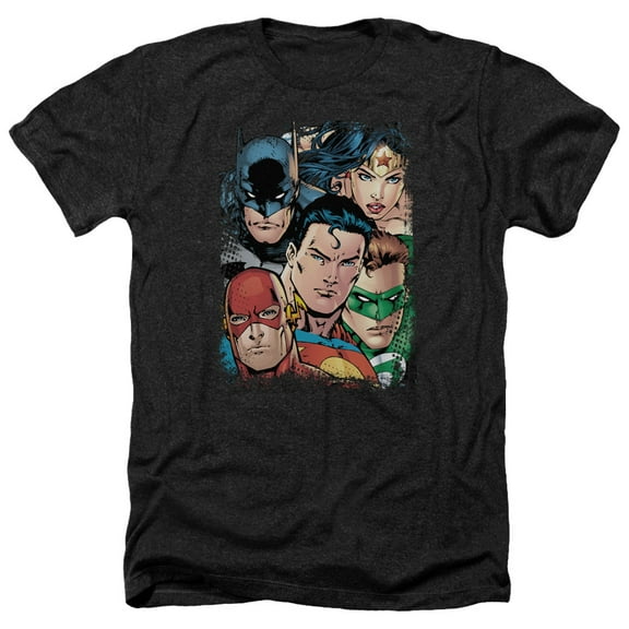 Jla - Up Close And Personal - Heather Short Sleeve Shirt - Medium