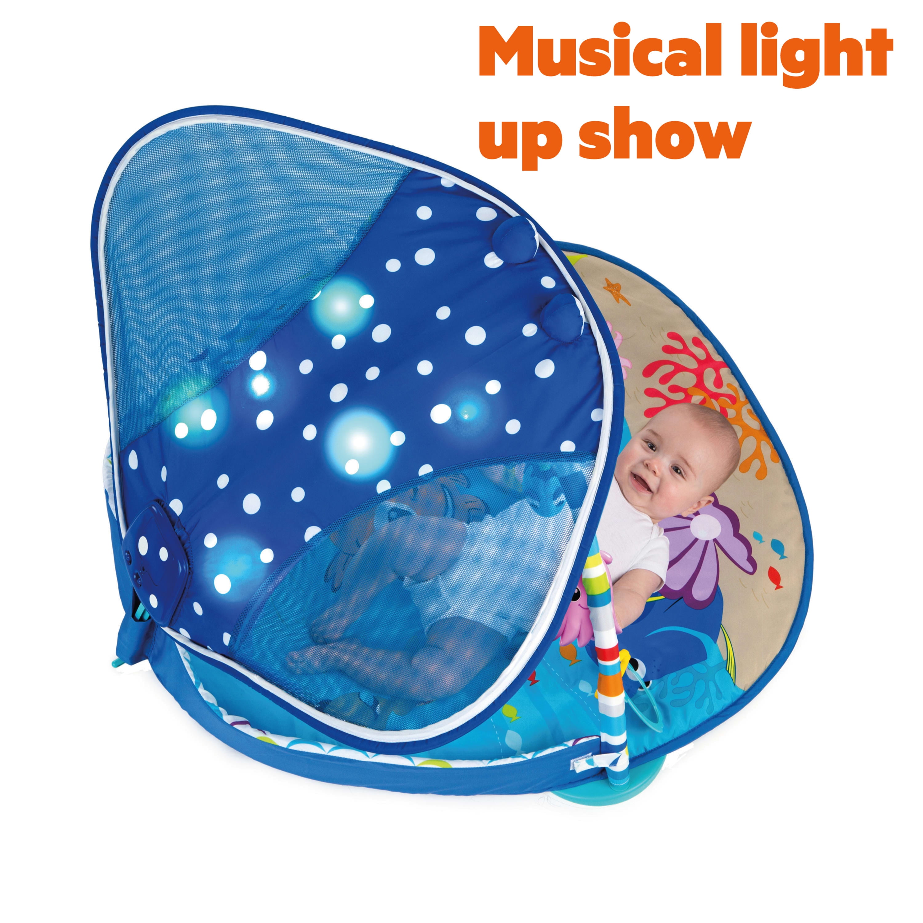 Ray Ocean Lights Music Toys Activity Gym Play Mat Tummy Time Disney Baby Mr 