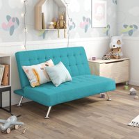 DHP Milo Kids Sofa Futon, Multiple Colors, (Teal)