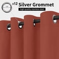 thumbnail image 2 of Cortinas para Exterior Impermeables Easy-Going para Patio Color Rojo Terra, 2 of 8