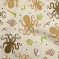 thumbnail image 1 of oneOone Cotton Poplin Light Brown Fabric Sea Craft Projects Decor Fabric Printed By The Yard 56 Inch Wide, 1 of 4