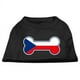 Mirage Pet Products 51-11 XXLBK en Forme d'Os République Tchèque Drapeau Sérigraphie Chemises Noir XXL - 18 – image 1 sur 1