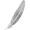 thumbnail image 1 of Marcapáginas KAIYANG de Metal con Forma de Pluma Vintage Cobre Plata, 1 of 5