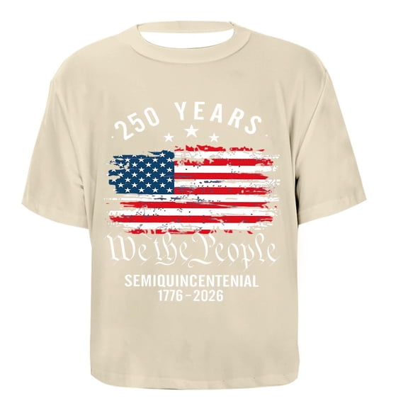 Shinyii Girls America's 250Th Anniversary Tee 4Th of July Short Sleeve T Shirt, Sizes 5-14
