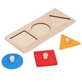 thumbnail image 3 of Tablero de madera con formas geométricas para combinar colores, juguetes educativos para niños, formas geométricas, 3 of 15