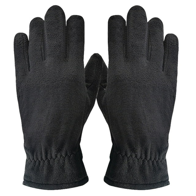 Gants de Travail d'Hiver Gants en Polaire Résistants pour Femmes Hommes Gants d'Hiver en Polaire Gants pour Temps Froid avec Doigts Moustiquaires pour Course Gants de Travail d'Hiver Gants Thermo Gants d'Hiver Hommes