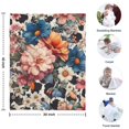 thumbnail image 4 of Pioneer Flower Floral Print Pattern Blanket,Comfortable Soft Lamb Wool Throw Blanket,All Season,Warm Lightweight Blankets for Sofa Bed Couch Living Room Chair,30"x40", 4 of 4