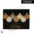 thumbnail image 6 of 2026 Happy Holidays – Love, Faith, Hope, Joy, Believe Elegant Black and Gold Holiday Greetings, Invitations and Thank You Cards | 4.25 x 5.5 (A2 Size) | 25 Cards and 25 Envelopes, 6 of 8