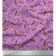 thumbnail image 1 of Soimoi Georgette Viscose Tissu Star & Chaussures Mode Tissu Imprimé 1 Yard 42 Inch Wide, 1 of 3