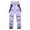 Purple, variant on Men's Casual Pants Men's Winter Strap Windproof Warm And Thickened Ski Pants Purple 2XL