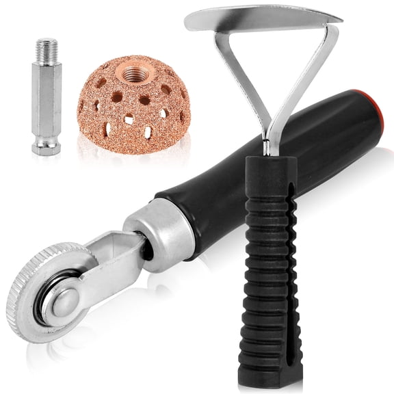 AEVXKHI Tire Repair Patch Tools, Wear-Resistant Tire Patch Roller Tool, 42mm Tungsten Steel Buffing Wheel Premium High Speed Tyre Grinding Head Tire Scraper for Car Truck Motorcycle