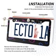 thumbnail image 3 of Aluminum License Plate Frame 2 Pack Car Exterior Accessory Car Tag Holder for Front Rear Plates Cars Decor Neon Hearts and Arrow, 3 of 7