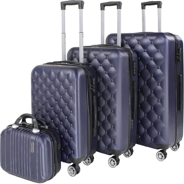 Set Juego 4 Maletas Viaje Rack and Pack Resistentes 4 Ruedas 360 Premium
