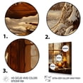 thumbnail image 3 of Designart "Winter Window View with Christmas Vibes II" Landscapes Canvas Wall Art - Traditional Yellow Winter Landscape Living Room Canvas Art, 3 of 6