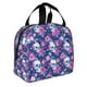 thumbnail image 2 of Easygdp Skull Flower Bolsa Térmica Premium - Tela Oxford Impermeable, Gran Capacidad, Bolsillo Frontal, Unisex para Trabajo, Escuela, Actividades al Aire Libre y Picnics, 2 of 8