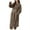 Brown, variant on qILAKOG Robes for Women Long Bathrobes Lightweight Full Length Housecoat with Pockets Nightgown Brown L