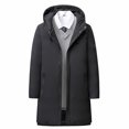 thumbnail image 5 of Chaqueta parka gruesa y cálida de moda para hombre, abrigo cortavientos de invierno, ropa de hombre de alta calidad, nueva marca, con capucha, informal, 5 of 5