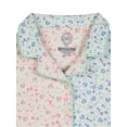 thumbnail image 2 of Wonder Nation Toddler Girls Short Sleeve Button Front Pajama Top and Shorts Set, 2-Piece, Sizes Sizes 3T-5T, 2 of 2