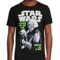 thumbnail image 3 of Star Wars The Mandalorian Shirt Men's Grogu Wherever I Go He Goes Short Sleeve Graphic Tee, 3 of 4