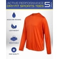 thumbnail image 2 of iXtreme Boys Long Sleeve Shirts - 5 Pack Lightweight Dry Fit Shirt Athletic Boys Long Sleeve Shirts, 2 of 7