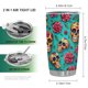 thumbnail image 2 of Taza Tumbler Oasisdream de acero inoxidable de 600 ml con estampado de calaveras, 2 of 6