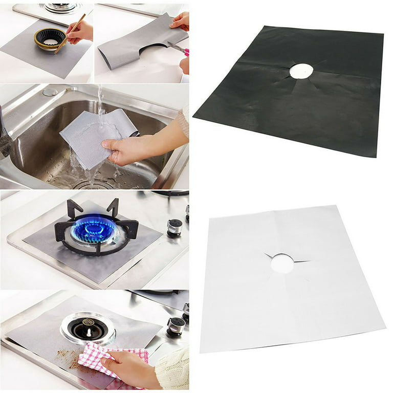 1/4/6Pcs Gas Stove Covers Reusable Kitchen Tool Square Gas Stove Cover  Protective Cleaning Mat For Kitchen - Bed Bath & Beyond - 36958551