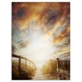 thumbnail image 2 of Walkway Conduisant à la Scène de la Plage - Impression sur Toile Pont de Mer, 2 of 3
