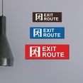 thumbnail image 2 of Basic Exit Route Sign (Brushed Gold) - Large, 2 of 4