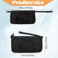 thumbnail image 2 of Lanola Waitress Server Apron with 7 Pockets, Black Waterproof Waiter Half Apron with Zippers & Adjustable Belt, Unisex Waist Apron for Restaurant Servers Kitchen Staff Bartender Barista, 2 of 7