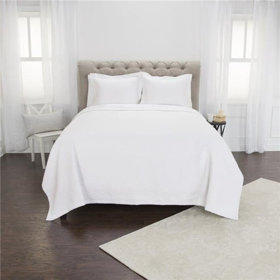 White King Size 100 Percent Cotton 300 Thread Count Washable Down Alternative Comforter