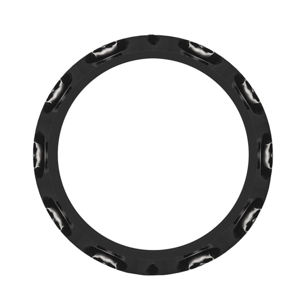 Balery Black White Hat Skull Fundas elásticas antideslizantes para volante, funda protectora universal para hombre y mujer, 15 pulgadas, accesorios para coche.