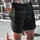 thumbnail image 3 of Pantalones cortos para correr para hombres Pantalones cortos de entrenamiento atlético para gimnasio de secado rápido Pantalones cortos 2 en 1 de secado rápido, transpirables y ligeros para hombres co Muyoka Hogar, 3 of 4