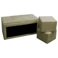 thumbnail image 3 of ORE International 16.5"H Storage Ottoman  2 Hidden Seating, 3 of 3