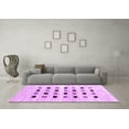 thumbnail image 3 of Ahgly Company Indoor Square Solid Purple Modern Area Rugs, 8' Square, 3 of 4