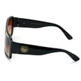 thumbnail image 2 of Large Thick Oversized Lion Head Flat Top Hip Hop Rapper Retro Aviator Sunglasses, 2 of 3