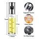 thumbnail image 5 of Rociador de aceite de oliva de 100 ml Botella de spray Mister Dispensador de aceite recargable para Tomshoo 8 piezas, 5 of 7