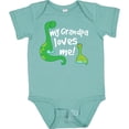 thumbnail image 3 of Inktastic My Grandpa Loves Me Dinosaur Boys Baby Bodysuit, 3 of 5