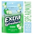 thumbnail image 2 of Extra Refreshers Spearmint Sugar Free Chewing Gum Bulk- 120 Piece Bag, 2 of 11
