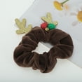 thumbnail image 5 of Unique Bargains 1 Pc Hair Elastics Fashion Christmas Antlers Bell Hair Ties Brown, 5 of 5