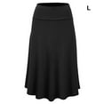 thumbnail image 3 of Yingyy Jupe Midi Plissée L Flatteuse Noire Confortable Polyester pour Femmes, 3 of 6