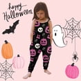 thumbnail image 2 of Girls Halloween Tank Romper Cute Graphicint Harem Pants Sleeveless Playwear Holiday Jumpsuit, 2 of 5