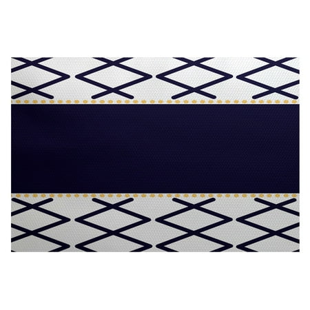 Three Daisies - Simply Daisy 2' x 3' Knot Fancy Geometric Print Rug