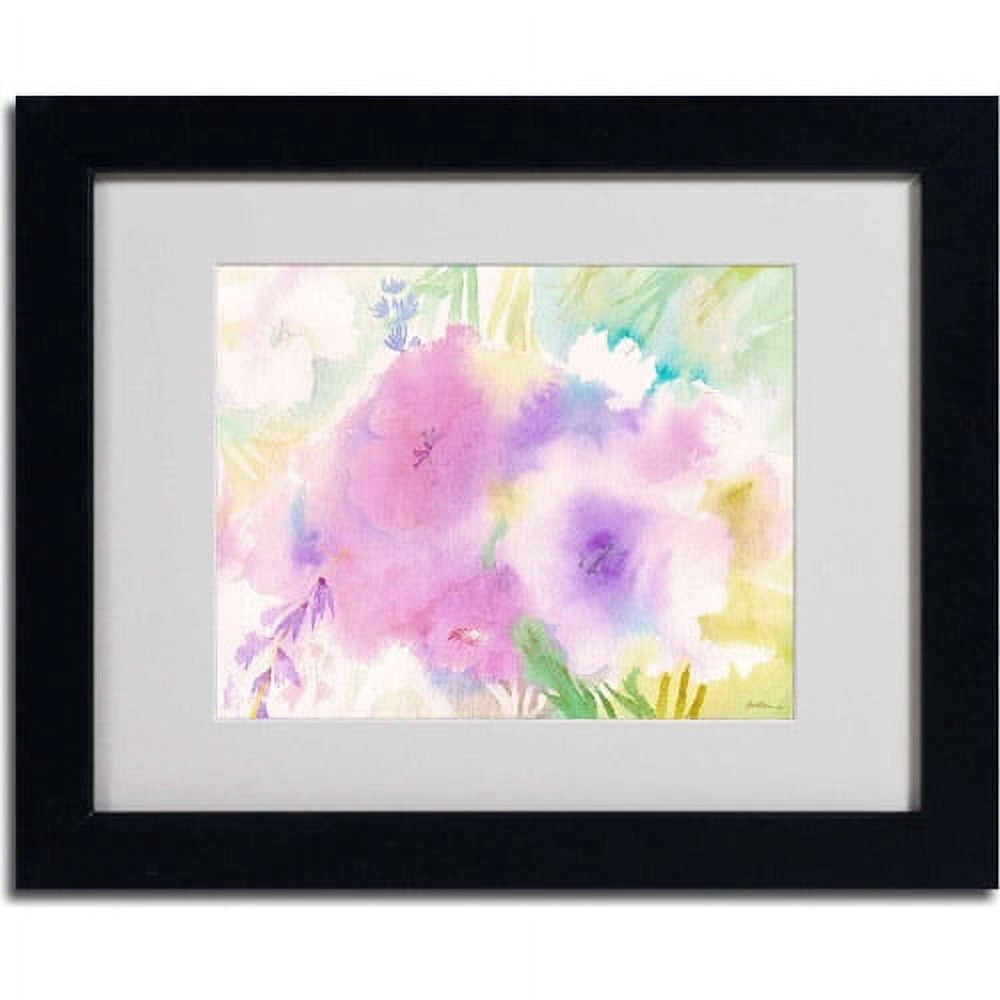 Trademark Fine Art "Purple Magic" Canvas Art by Sheila Golden, Black Frame